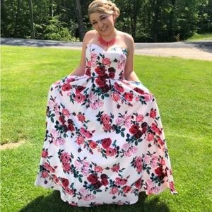Floral Ballgown with Pockets